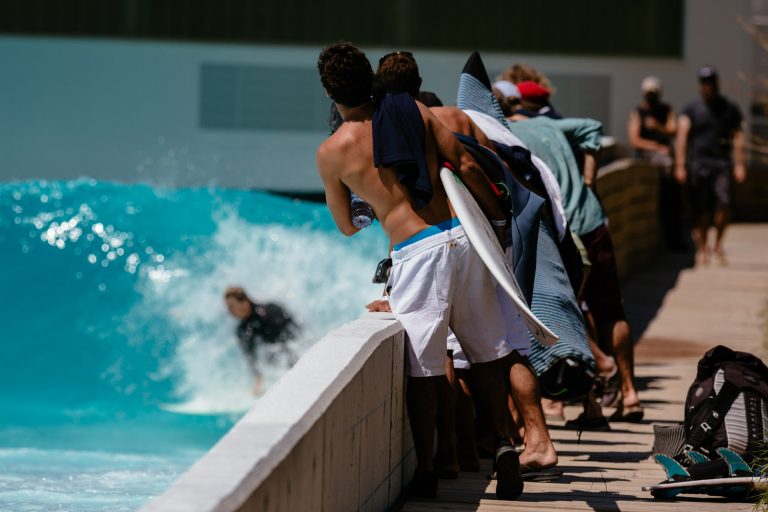 The Wavegarden Cove allows you to be very close to the surfers