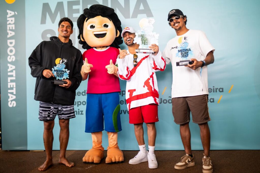Samuel Pupo, Italo Ferreira and Gabriel Medina