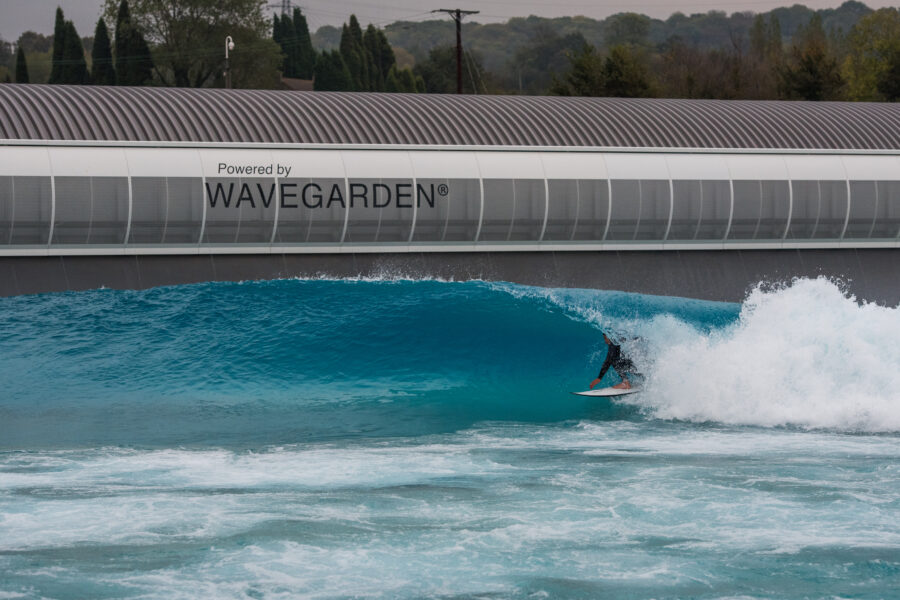 European Pro Surfers Test the Waves at World's First Wavegarden Cove at The Wave in Bristol